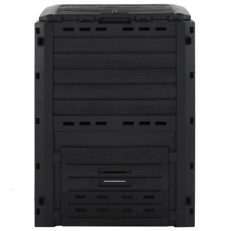 Vidaxl Compost Bin 280 l Polypropen Schwarz