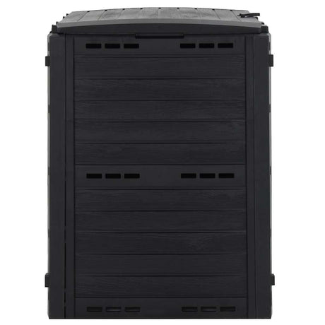 Vidaxl Compost Bin 280 l Polypropen Schwarz