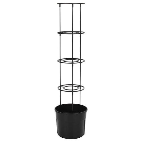 VIDAXL -Tomaten -Zuchtglas Ø29.5x115 cm Polypropen Anthrazit -gelöscht