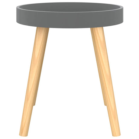 Vidaxl bijzettafel 38x38x40 cm bewerkt hout en grenenhout grijs