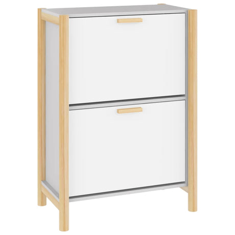 Vidaxl Schuhschrank 57,5x33x80 cm verarbeitetes Holz weiß