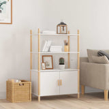 Vidaxl hoge kast 80x40x121 cm bewerkt hout wit
