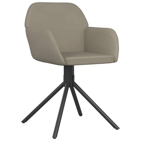 Vidaxl eetkamerstoelen draaibaar 2 st fluweel lichtgrijs