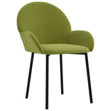 Vidaxl eetkamerstoelen 2 st fluweel lichtgroen