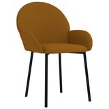 Vidaxl eetkamerstoelen 2 st fluweel bruin