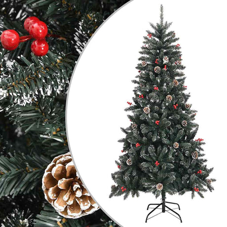 Vidaxl Kunstkerstboom mit Standard 210 cm PVC Green