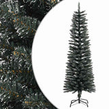 Vidaxl kunstkerstboom mit Standard schmal 150 cm PVC -Grün