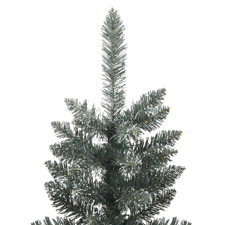 Vidaxl kunstkerstboom mit Standard schmal 240 cm PVC -Grün