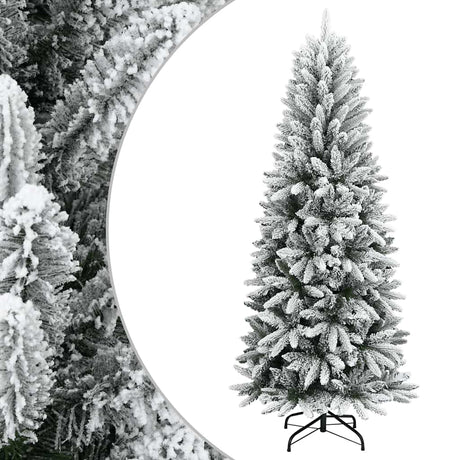 Vidaxl Kunstkerstboom mit Schnee 120 cm PVC und PE