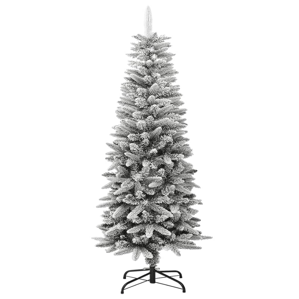 VidaXL Künstlicher Weihnachtsbaum mit Schnee schmal 120 cm PVC und PE