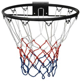 Vidaxl -Basketballring 45 cm Stahlschwarz