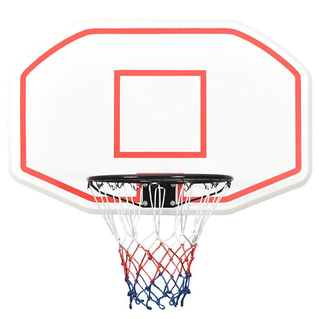 Vidaxl Basketball Board 109x71x3 cm Polyethylenweiß
