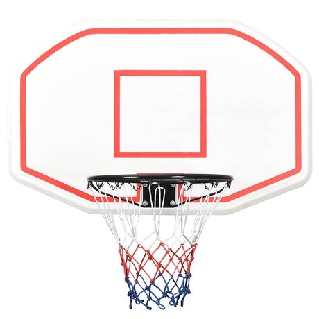 Vidaxl Basketball Board 109x71x3 cm Polyethylenweiß