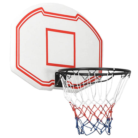 VIDAXL -Basketballbrett 90x60x2 cm Polyethylenweiß