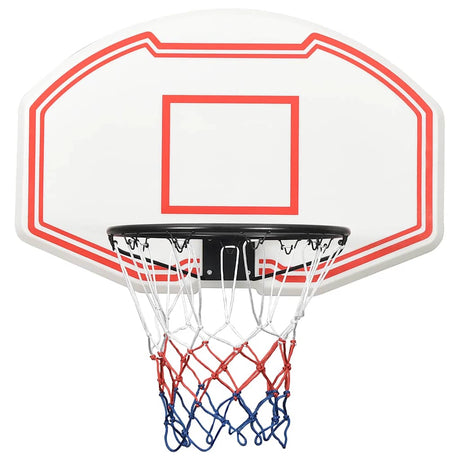 VIDAXL -Basketballbrett 90x60x2 cm Polyethylenweiß