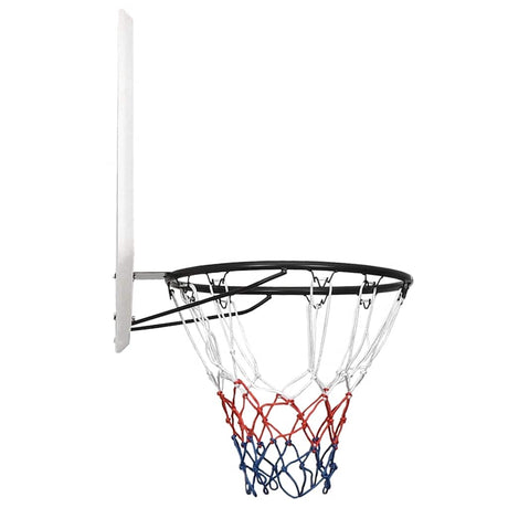 VIDAXL -Basketballbrett 90x60x2 cm Polyethylenweiß