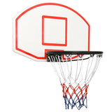 VIDAXL -Basketballbrett 71x45x2 cm Polyethylenweiß