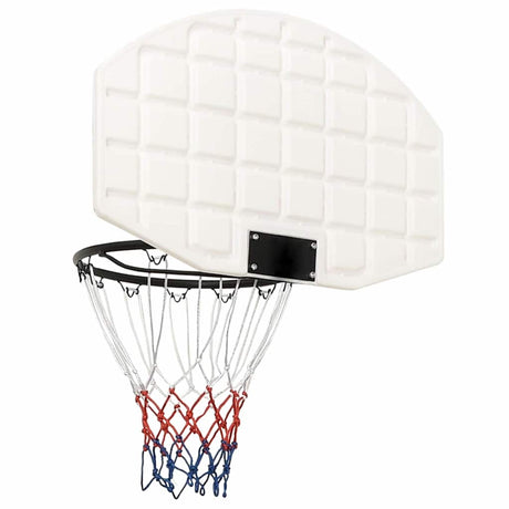 VIDAXL -Basketballbrett 71x45x2 cm Polyethylenweiß