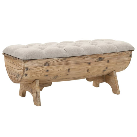 Vidaxl opbergbank 103 cm massief hout vuren