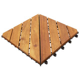 VIDAXL -Terrassenfliesen 30 x 30 x 30 cm Feststoff Acaciahout Braun