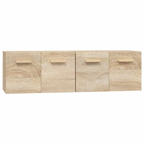 Vidaxl wandkasten 2 st 60x36,5x35 cm bewerkt hout sonoma eikenkleurig