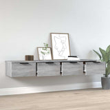 Vidaxl wandkasten 2 st 68x30x20 cm bewerkt hout grijs sonoma eiken