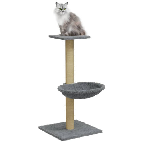 Vidaxl -Katzenmöbel mit Sisalkratzer nach 74 cm hellgrau