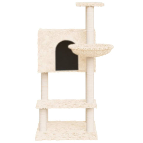 Vidaxl -Katzenmöbel mit Sisal -Kratzerpfosten 108,5 cm Creme -Colored