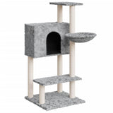 Vidaxl -Katzenmöbel mit Sisal -Kratzerpfosten 108,5 cm hellgrau