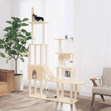 Vidaxl -Katzenmöbel mit Sisal -Kratzerpfosten 279 cm Creme -Colored