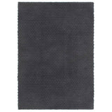 Vidaxl Teppich rechteckig 180x250 cm Baumwoll -Anthrazit -gelöscht