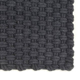 VIDAXL Rechteckige 200x300 cm Baumwoll -Anthrazit -geläutet