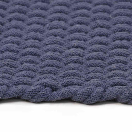 VIDAXL Rechteckige 180x250 cm Baumwollmarineblau