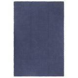 VIDAXL Rechteckige 200x300 cm Baumwollmarineblau