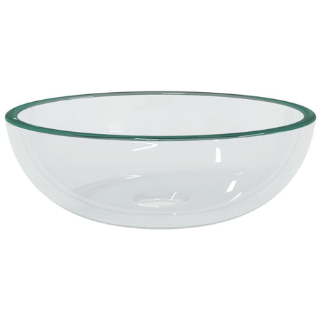 VIDAXL WASHBAIN 35X12 CM TEMPERTE GLASE Transparent
