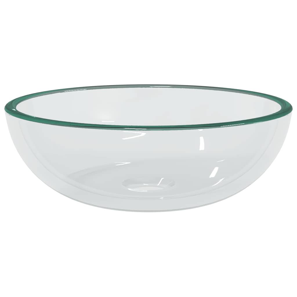 VIDAXL WASHBAIN 35X12 CM TEMPERTE GLASE Transparent