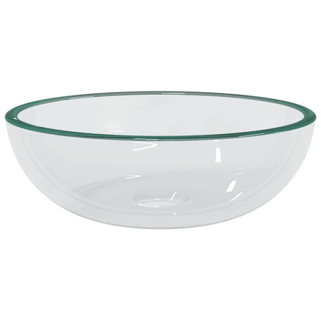 VIDAXL WASHBAIN 35X12 CM TEMPERTE GLASE Transparent