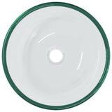 VIDAXL WASHBAIN 35X12 CM TEMPERTE GLASE Transparent