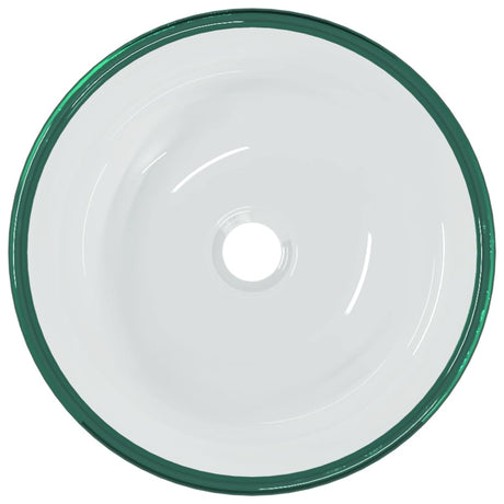 VIDAXL WASHBAIN 35X12 CM TEMPERTE GLASE Transparent