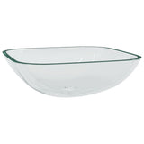 VIDAXL WASHBAIN 42x42x14 cm Glas transparent