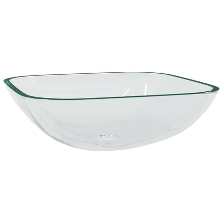 VIDAXL WASHBAIN 42x42x14 cm Glas transparent