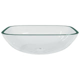 VIDAXL WASHBAIN 42x42x14 cm Glas transparent
