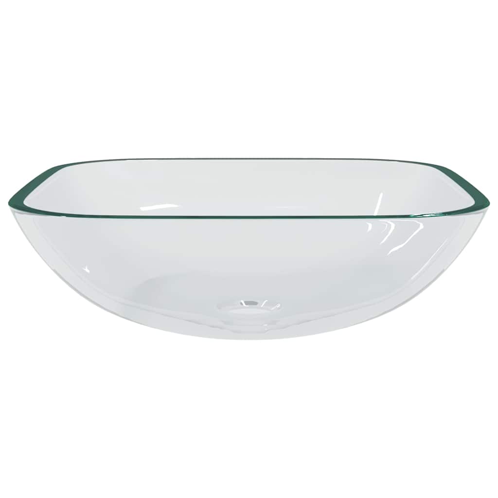 VIDAXL WASHBAIN 42x42x14 cm Glas transparent