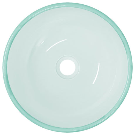 VIDAXL WASHBAIN 35X12 CM TEILTER GLASE MATTE