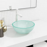 VIDAXL WASHBAIN 30 x 12 cm Temperiertes Glas matt