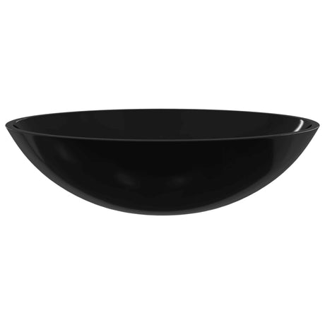 Vidaxl Washbeer 50x37x14 cm Glas schwarz