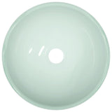 VIDAXL WASHBAIN 30 x 12 cm Temperiertes Glasweiß