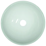 VIDAXL WASHBAIN 30 x 12 cm Temperiertes Glasweiß
