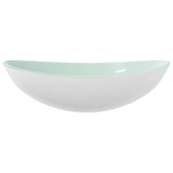 VIDAXL WASHBAIN 54.5X35X15,5 CM Härtetes Glas weiß