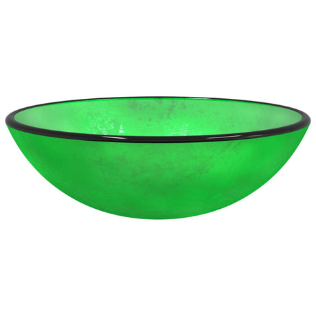 Vidaxx Spüle 42x14 cm gehärtetes Glas grün